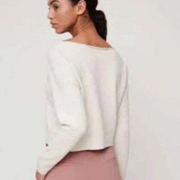 Babaton Lita Longsleeve Cropped V-neck Sweater S - Picture 2 of 9